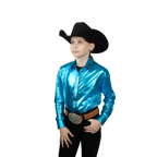 Youth Matellic Zip Shirt