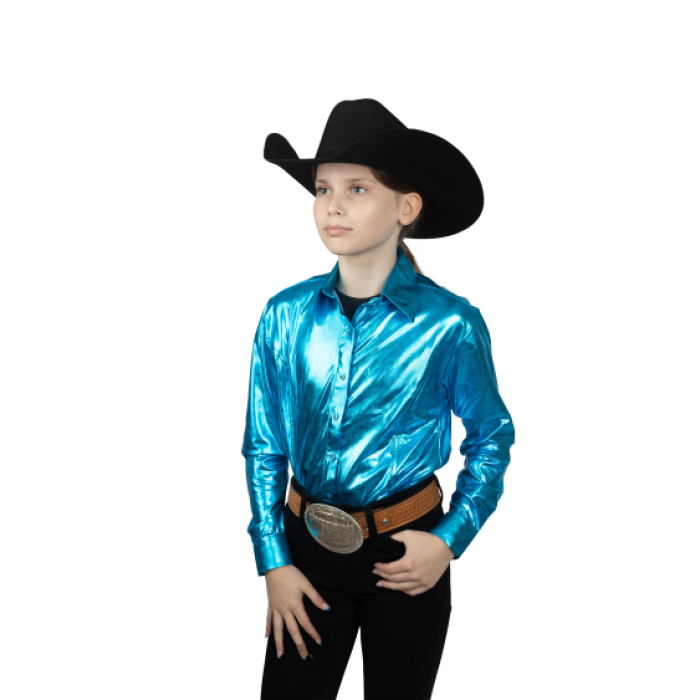 Youth Matellic Zip Shirt