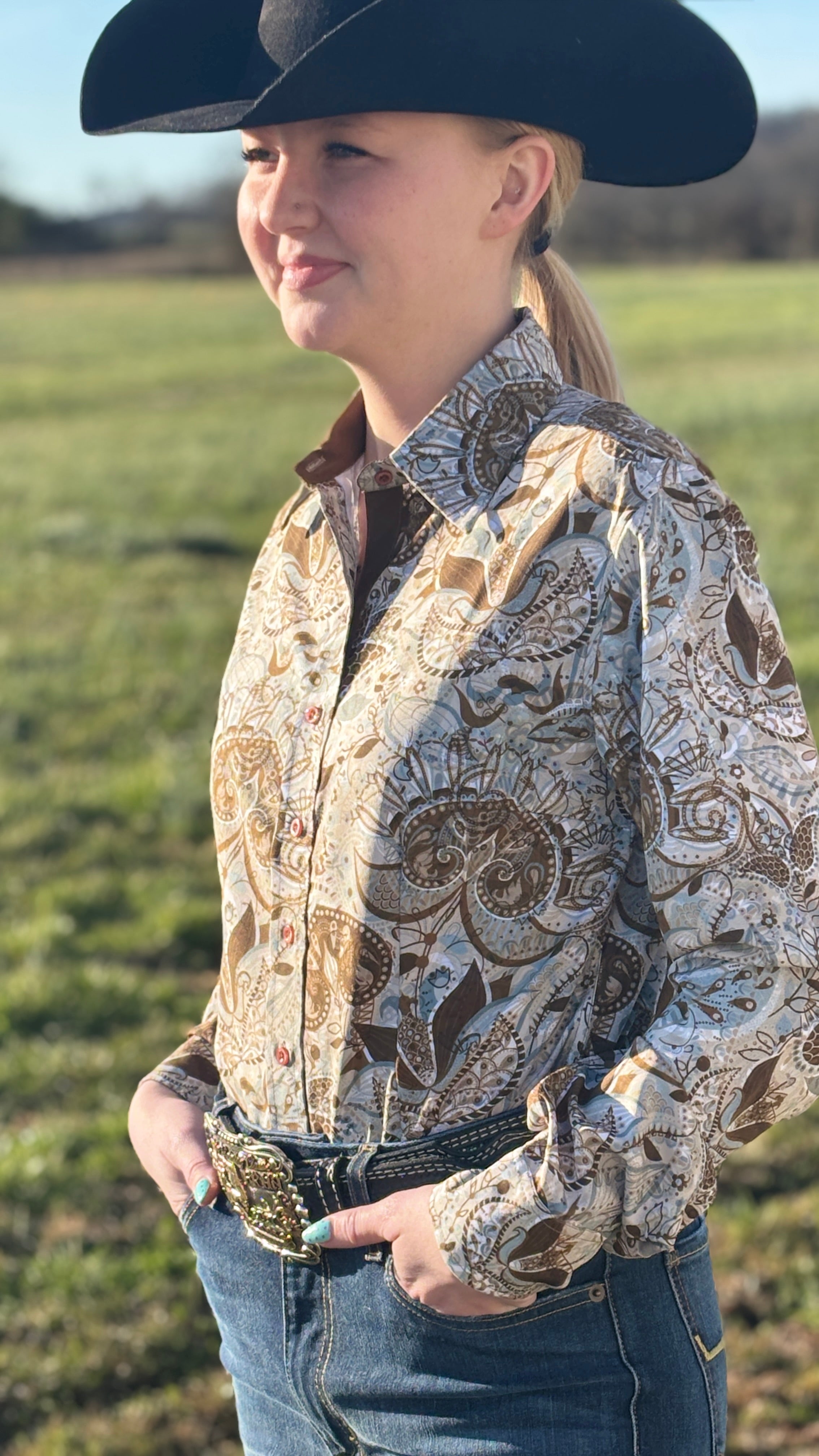 Soft Woodland Easy Care Button Up
