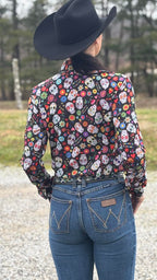 Midnight Sugar Easy Care Button Up