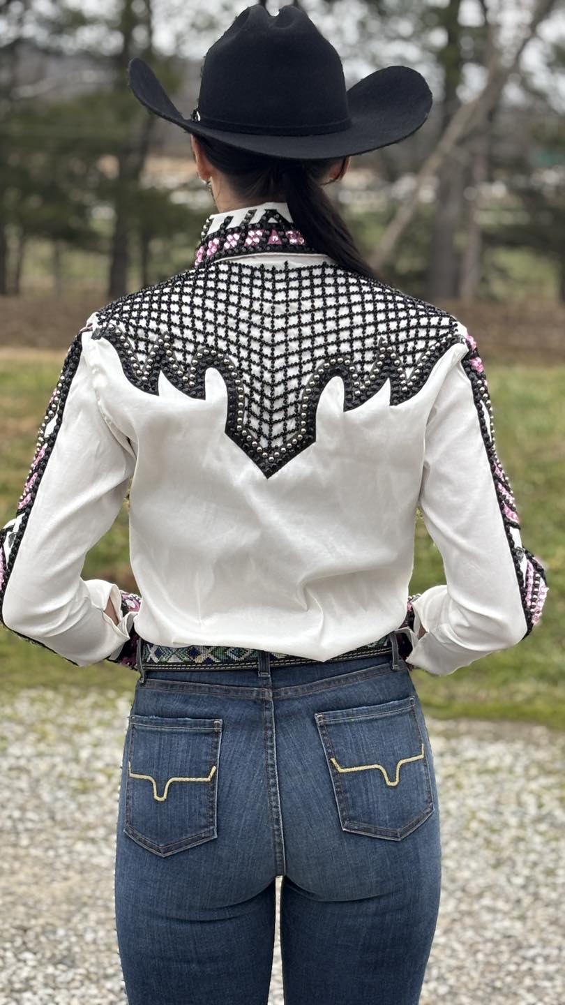 Pink Frost Taffeta Show Shirt (Pre Order)