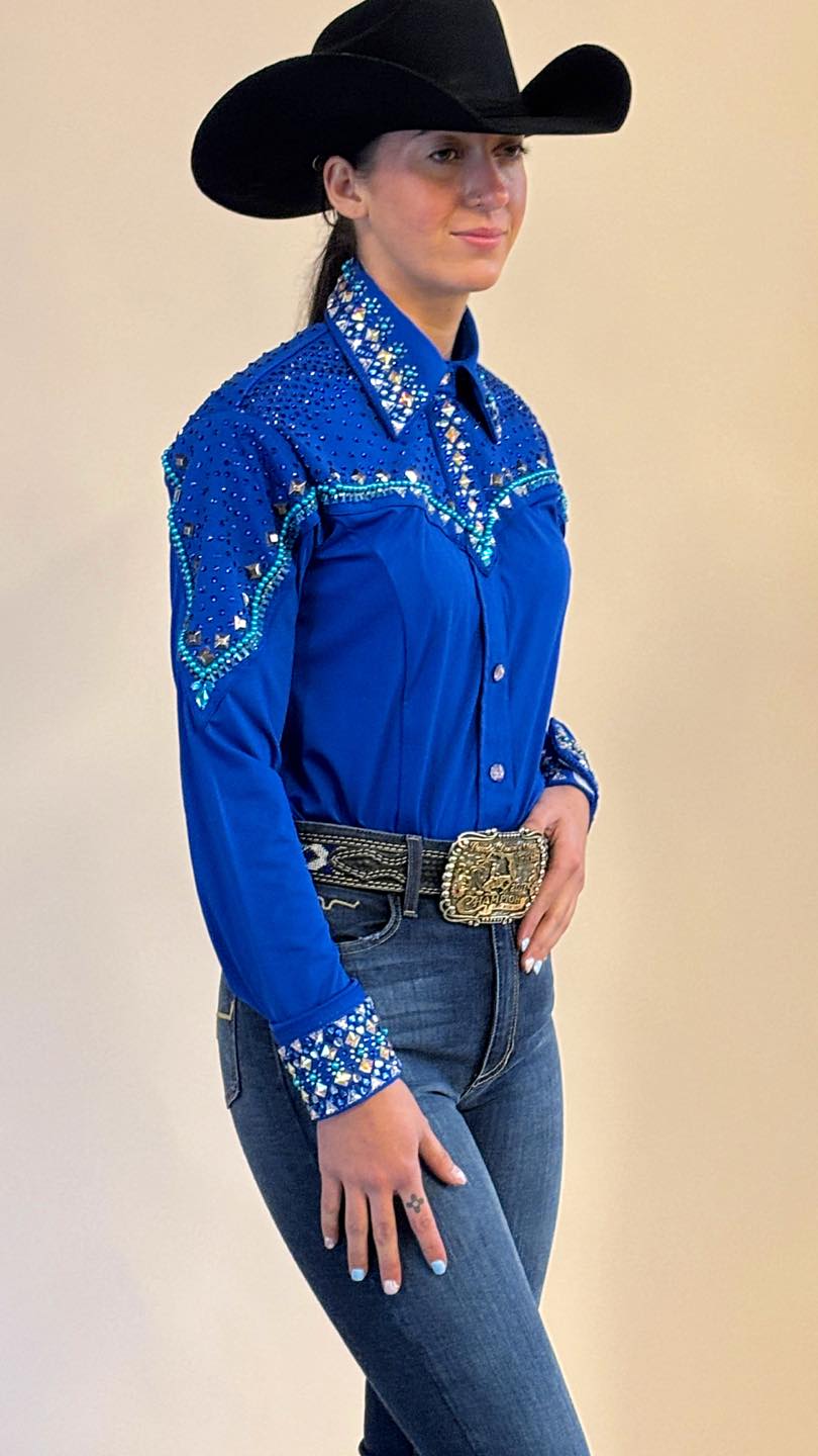 Royally Embellished Poly Shirt (Pre-Order)