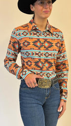 Desert Ember Easy Care Button Up
