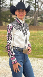Pink Frost Taffeta Show Shirt (Pre Order)