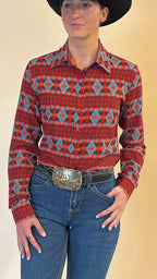 Vintage Aztec Easy Care Button Up (Pre Order)