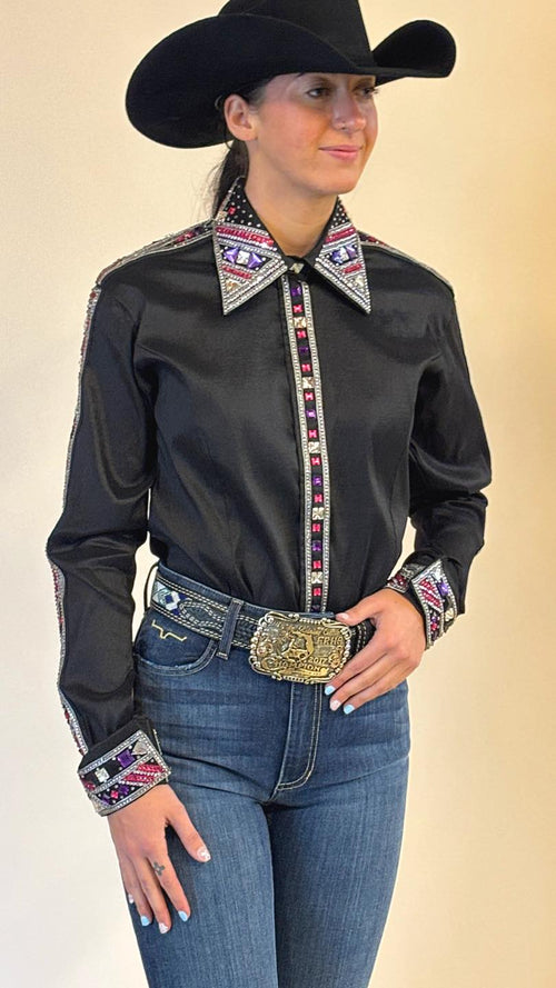 Blackout Amethyst Taffeta Show Shirt (Pre Order)