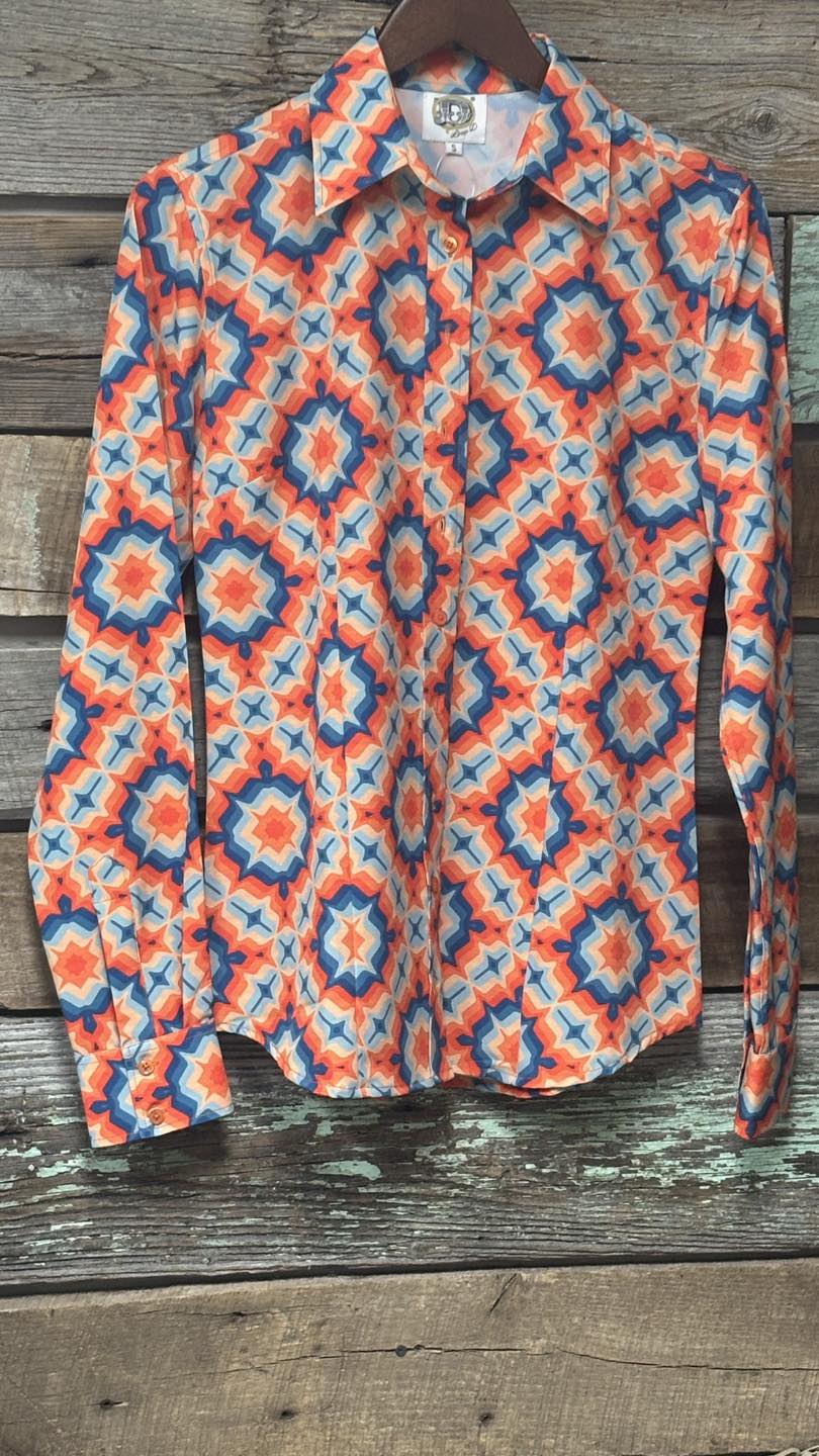 Sunburst Glow Easy Care Button Up