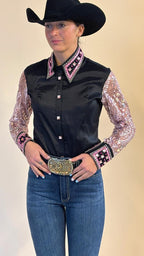 Cherry Blossom Taffeta Show Shirt (Pre Order)