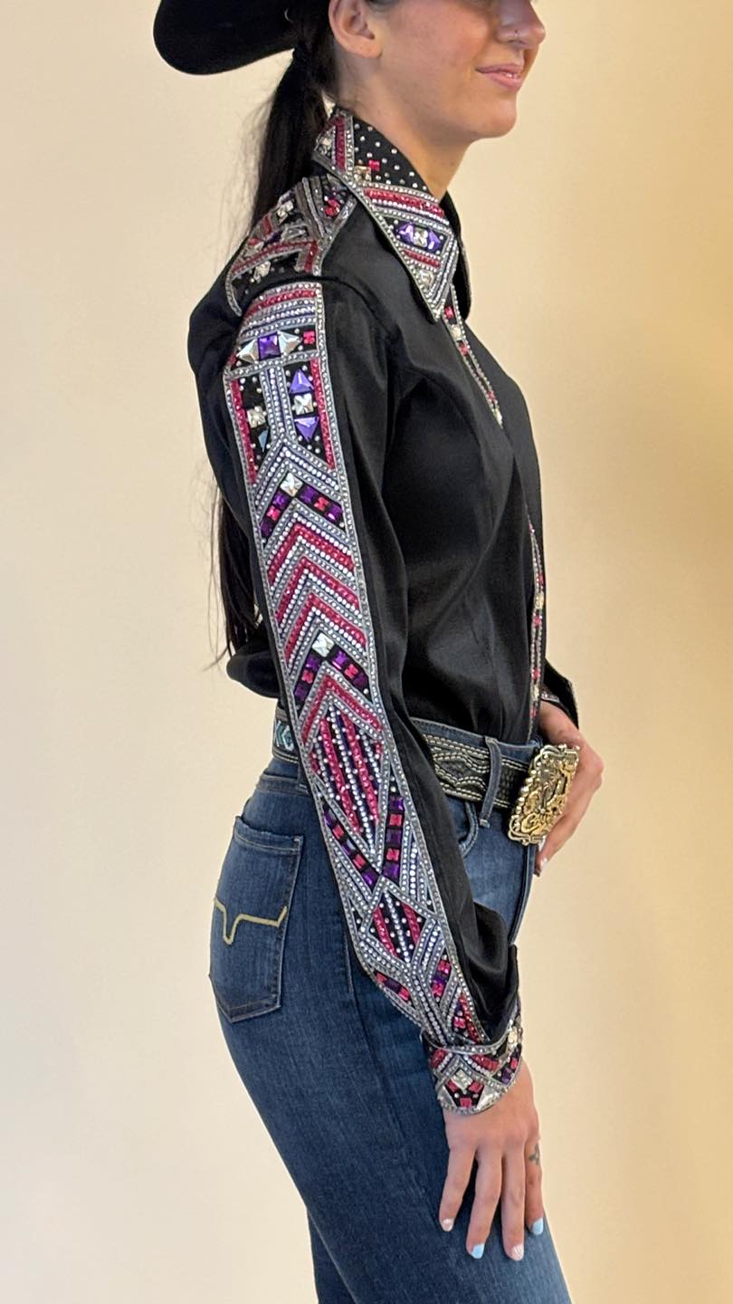 Blackout Amethyst Taffeta Show Shirt (Pre Order)