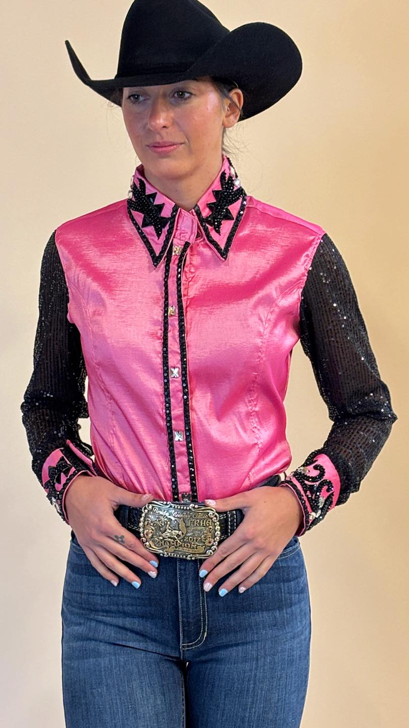 Sheer Sleeve Conceal Shirt