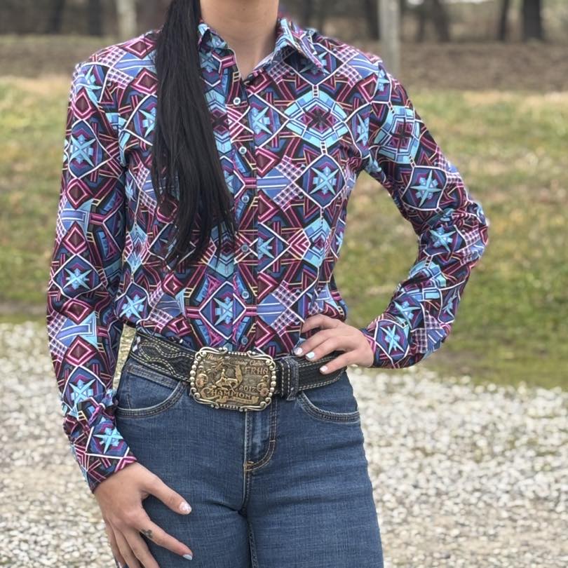 Disco Dust Easy Care Button Up