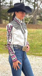 Pink Frost Taffeta Show Shirt (Pre Order)