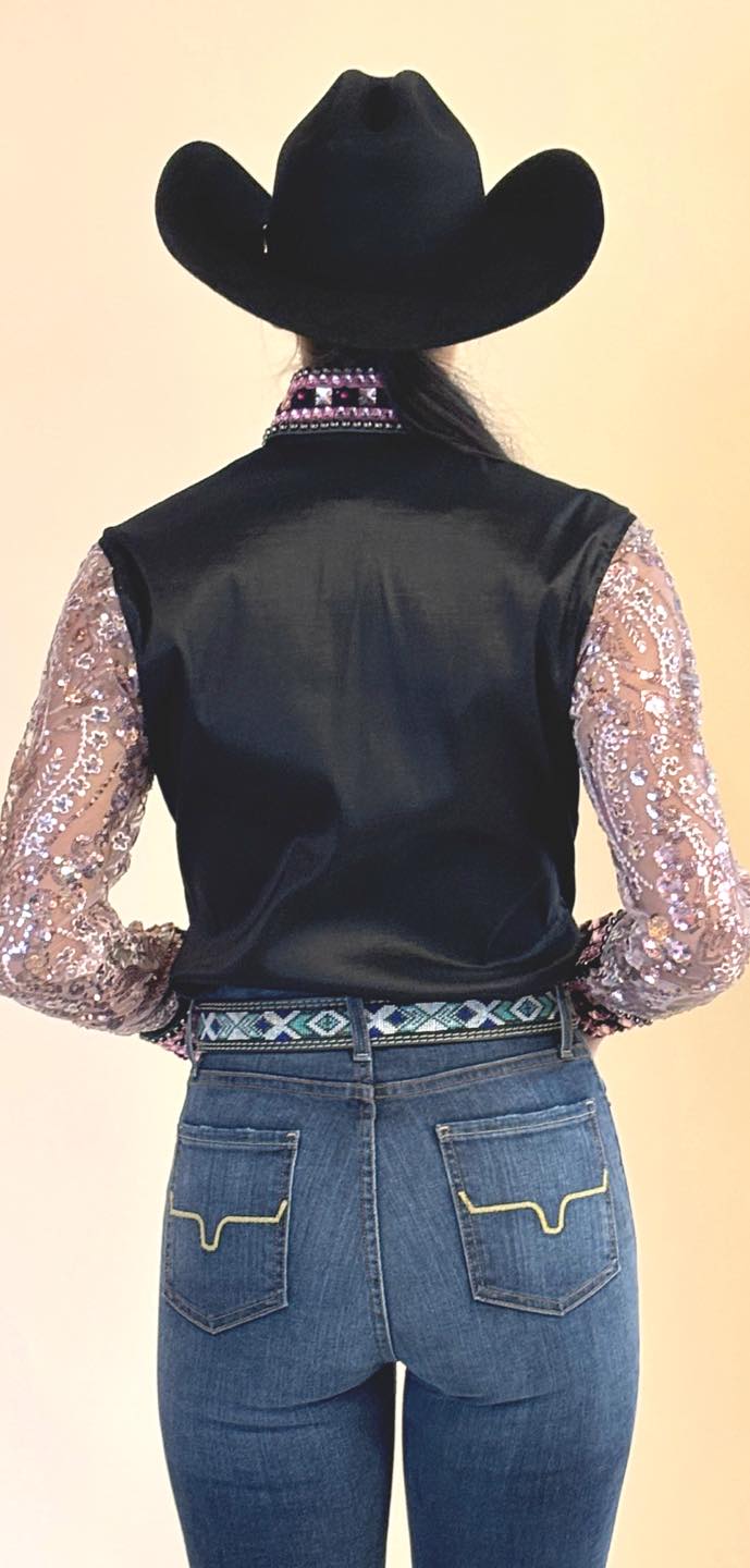 Cherry Blossom Taffeta Show Shirt (Pre Order)