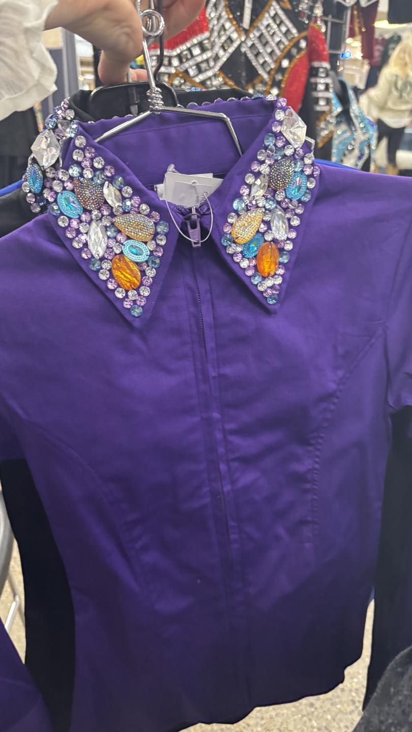 Glitzy Girl  Show Shirt - Youth - Purple