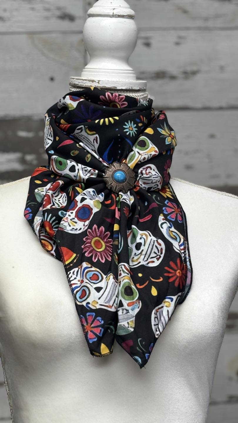 Sugar Skull Wild Rag