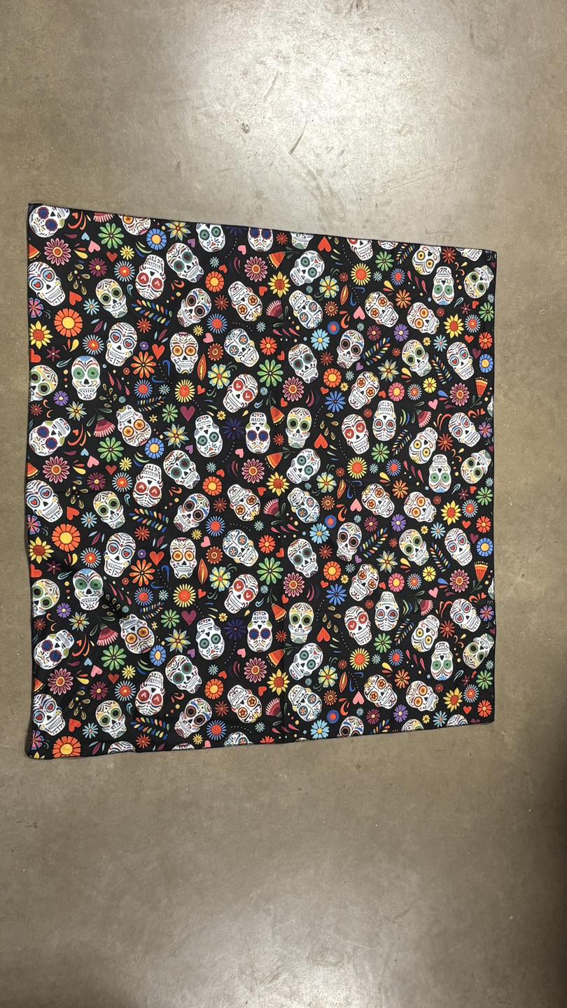 Sugar Skull Wild Rag
