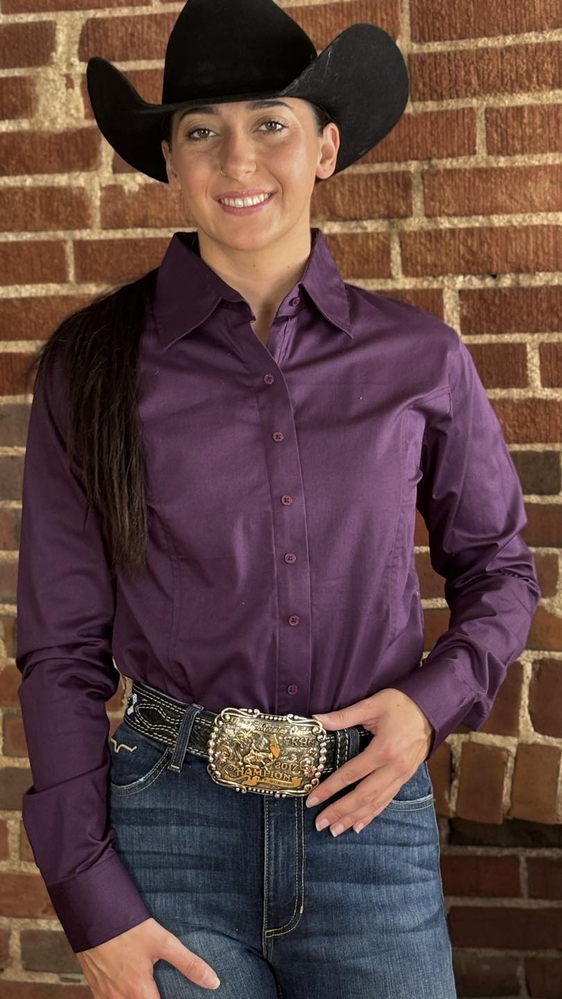 Solid Zip Shirt in Sateen