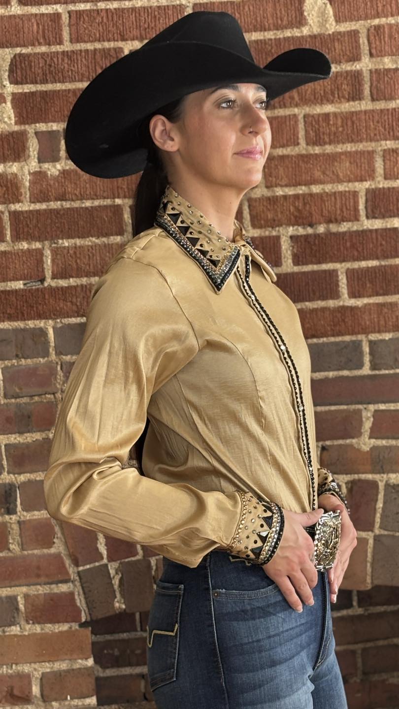 Jenny Taffeta Tan Show Shirt