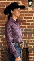 Metallic Ladies Show Shirt - Violet