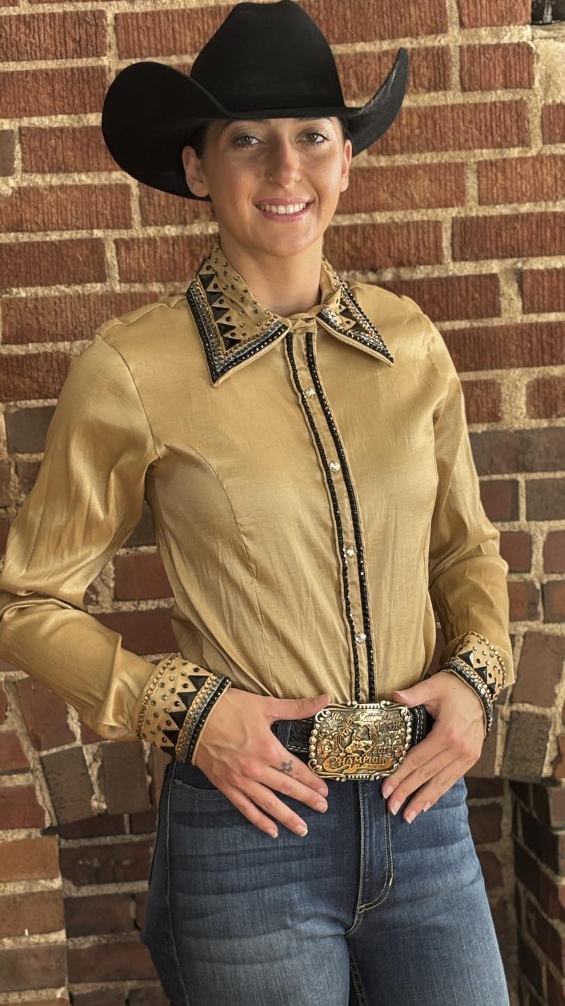 Jenny Taffeta Tan Show Shirt