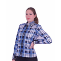 Pretty In Plaid Conceal Shirt - Blue