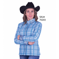 Pretty In Plaid Conceal Shirt - Blue