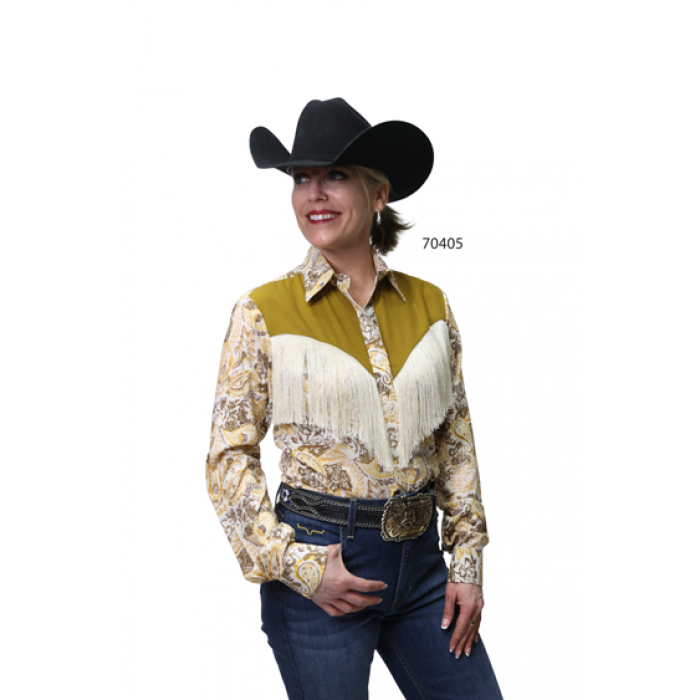 Loop D Mustard Fringe Shirt