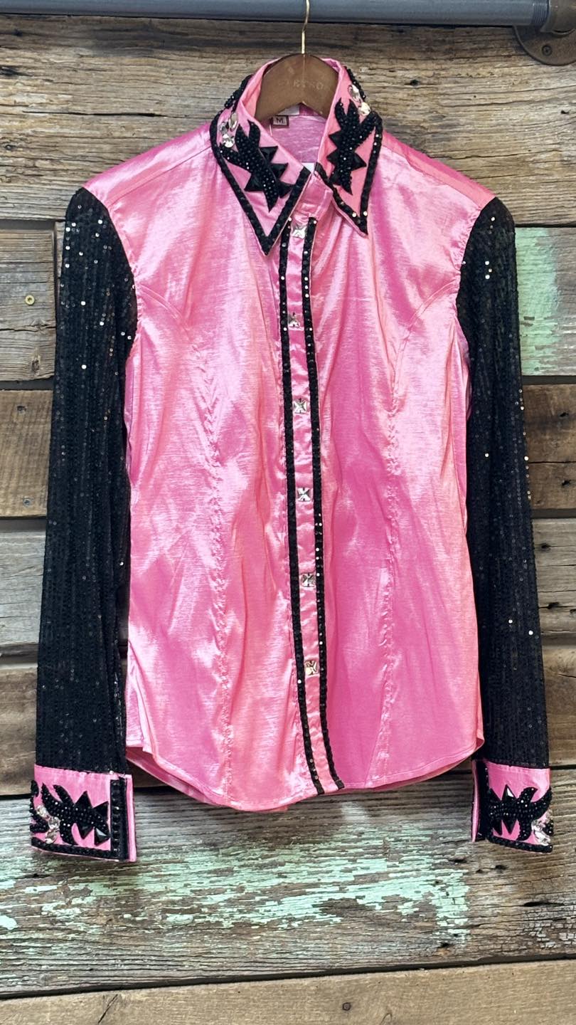 Sheer Sleeve Conceal Shirt