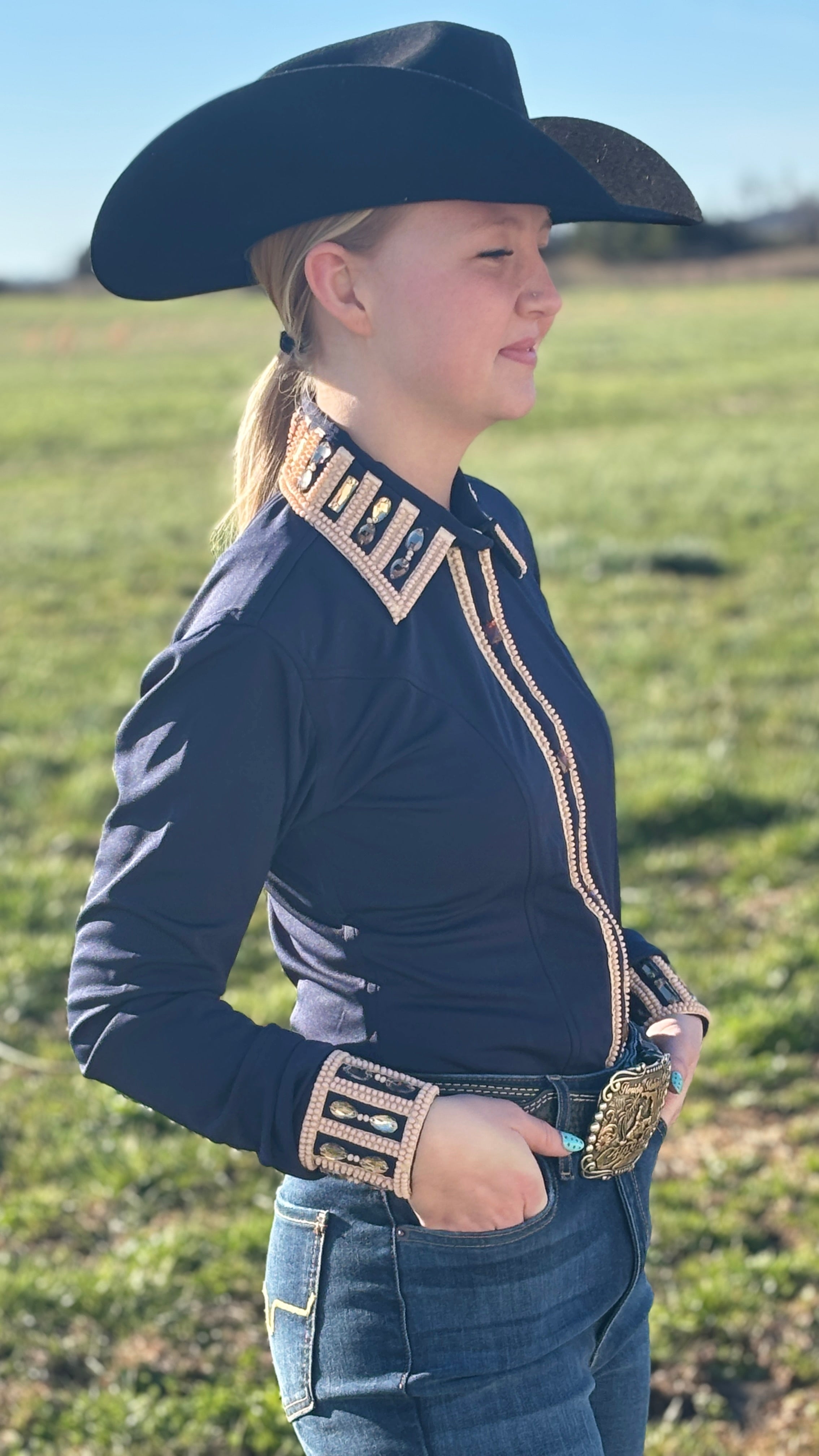 Stretch Poly Knit Show Shirt