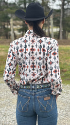 Prickly Charm Easy Care Button Up