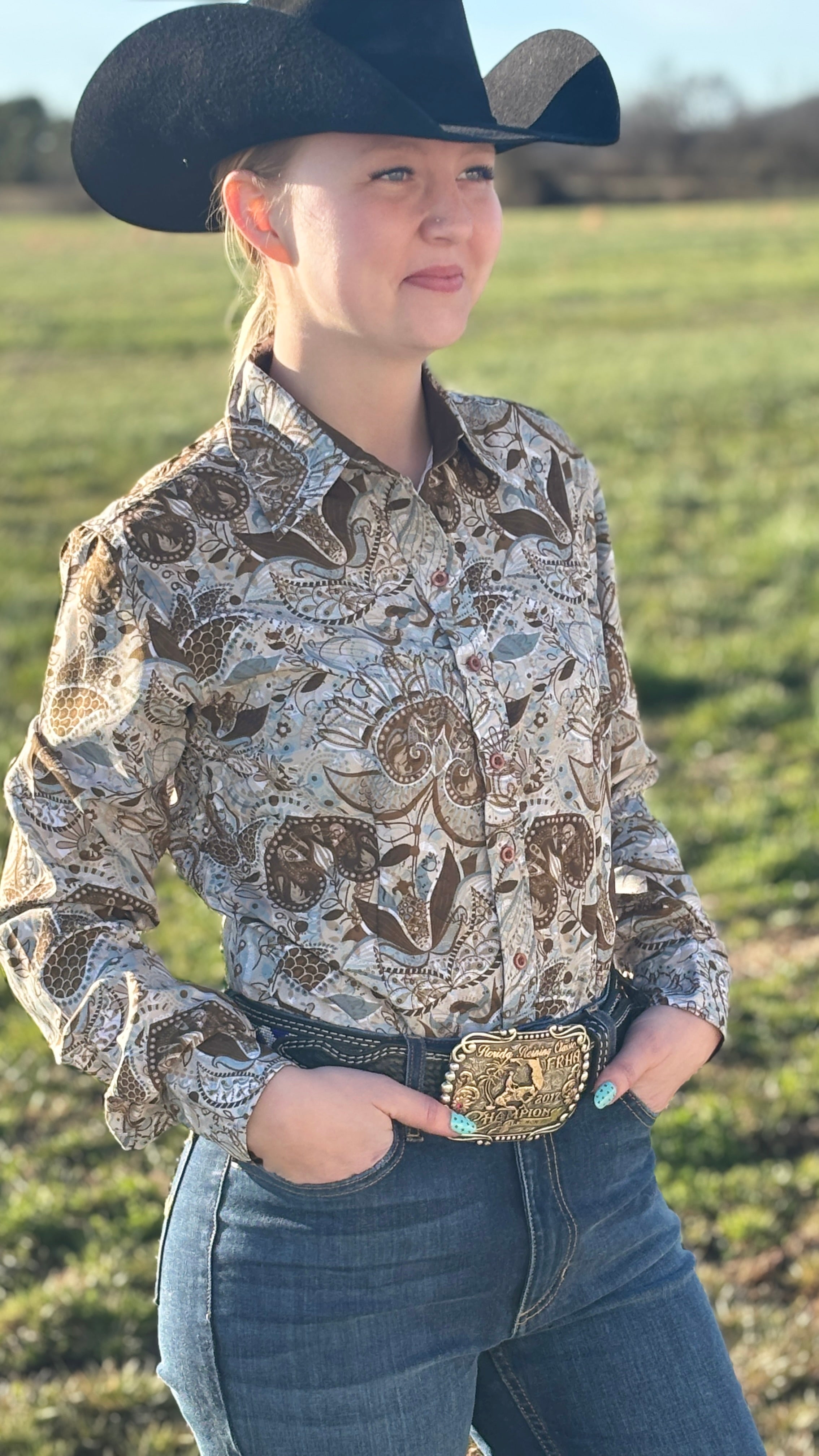 Soft Woodland Easy Care Button Up