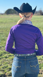 Embellished Collar Show Shirt