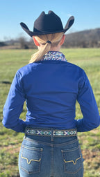 Embellished Collar Show Shirt