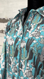 Cactus Print Easy Care