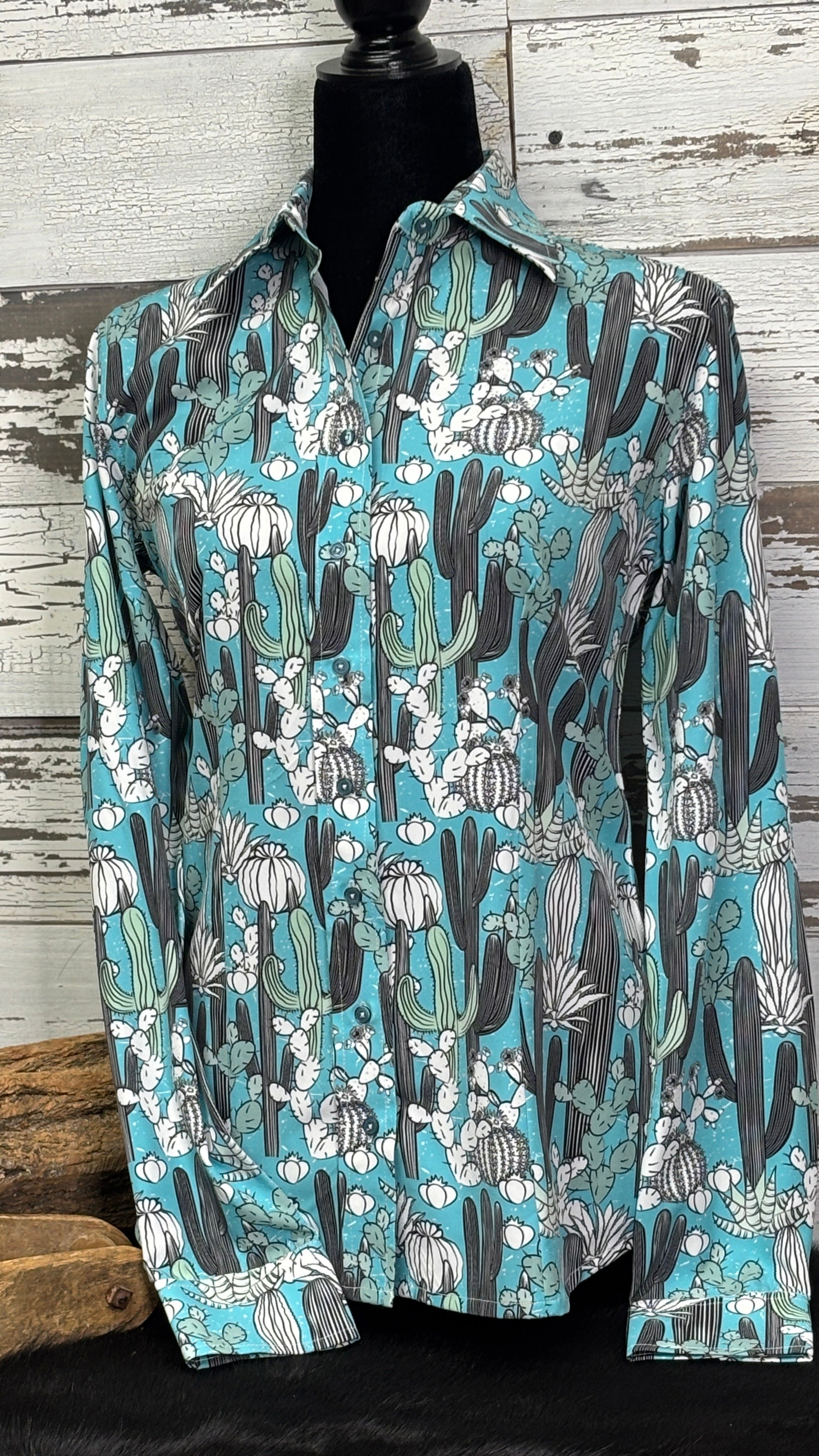Cactus Print Easy Care