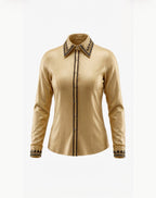 Jenny Taffeta Tan Show Shirt