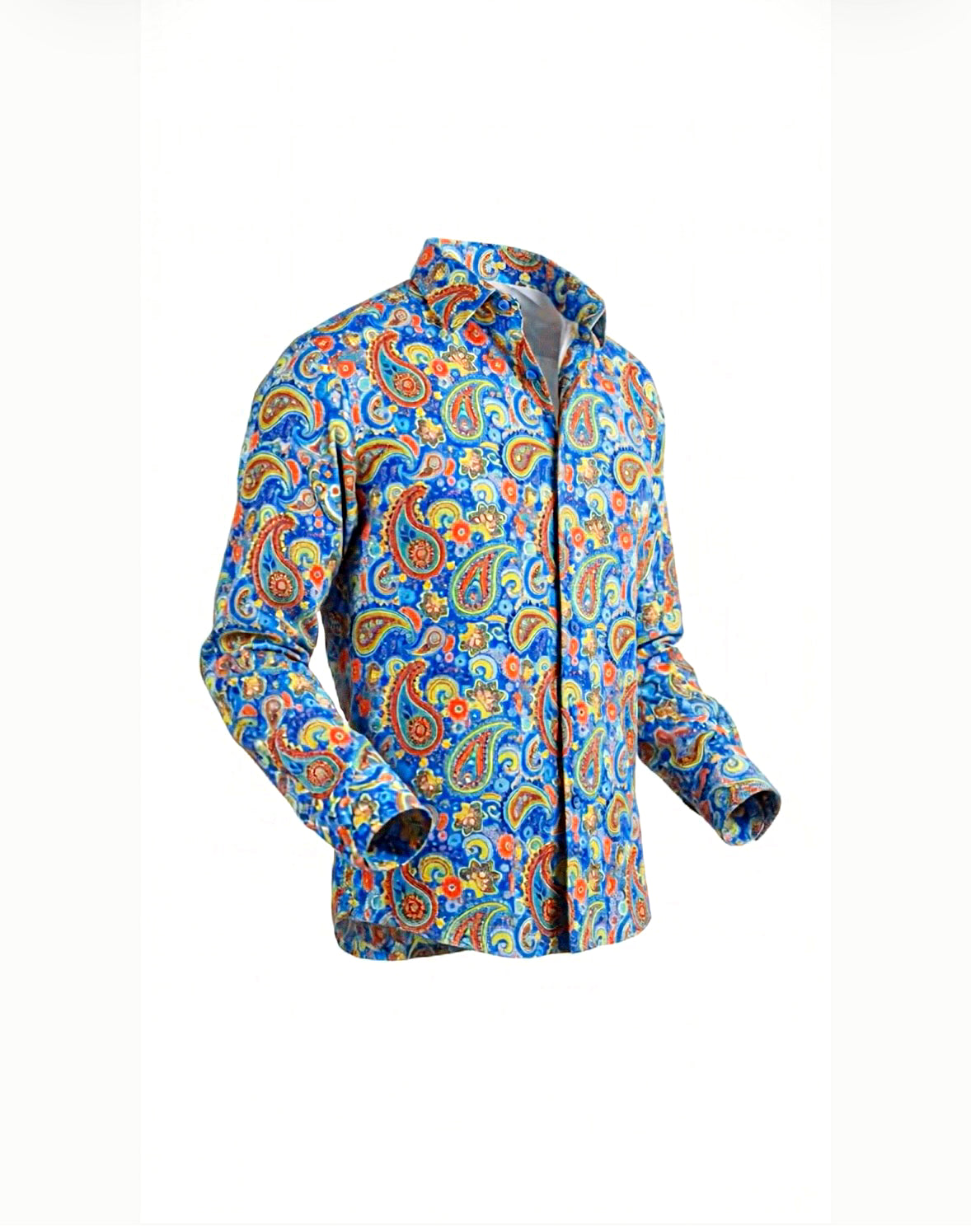 Pastel Paisley Easy Care Shirt with Mesh