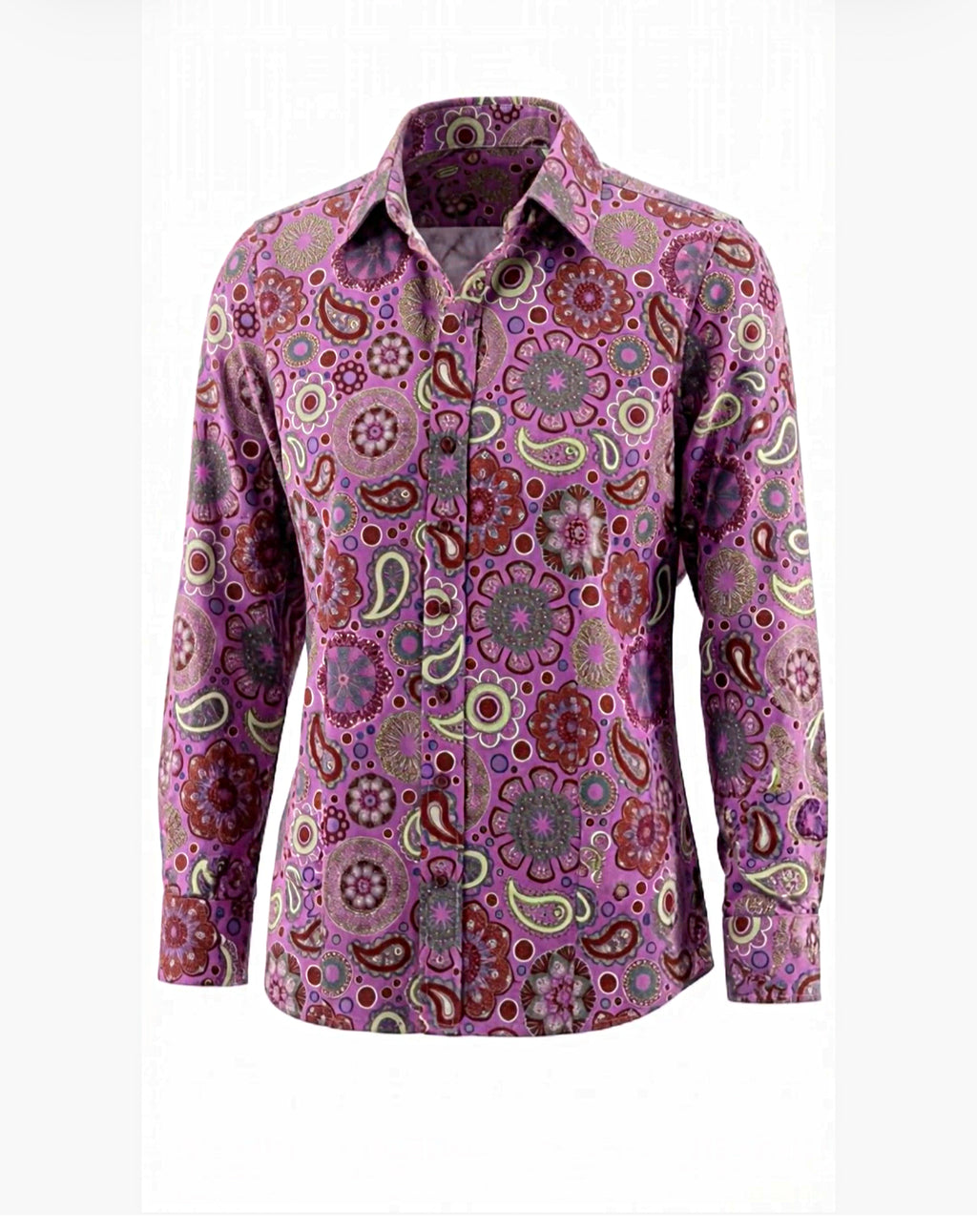 Purple Paisley Easy Care with Mesh