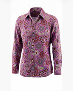 Purple Paisley Easy Care with Mesh